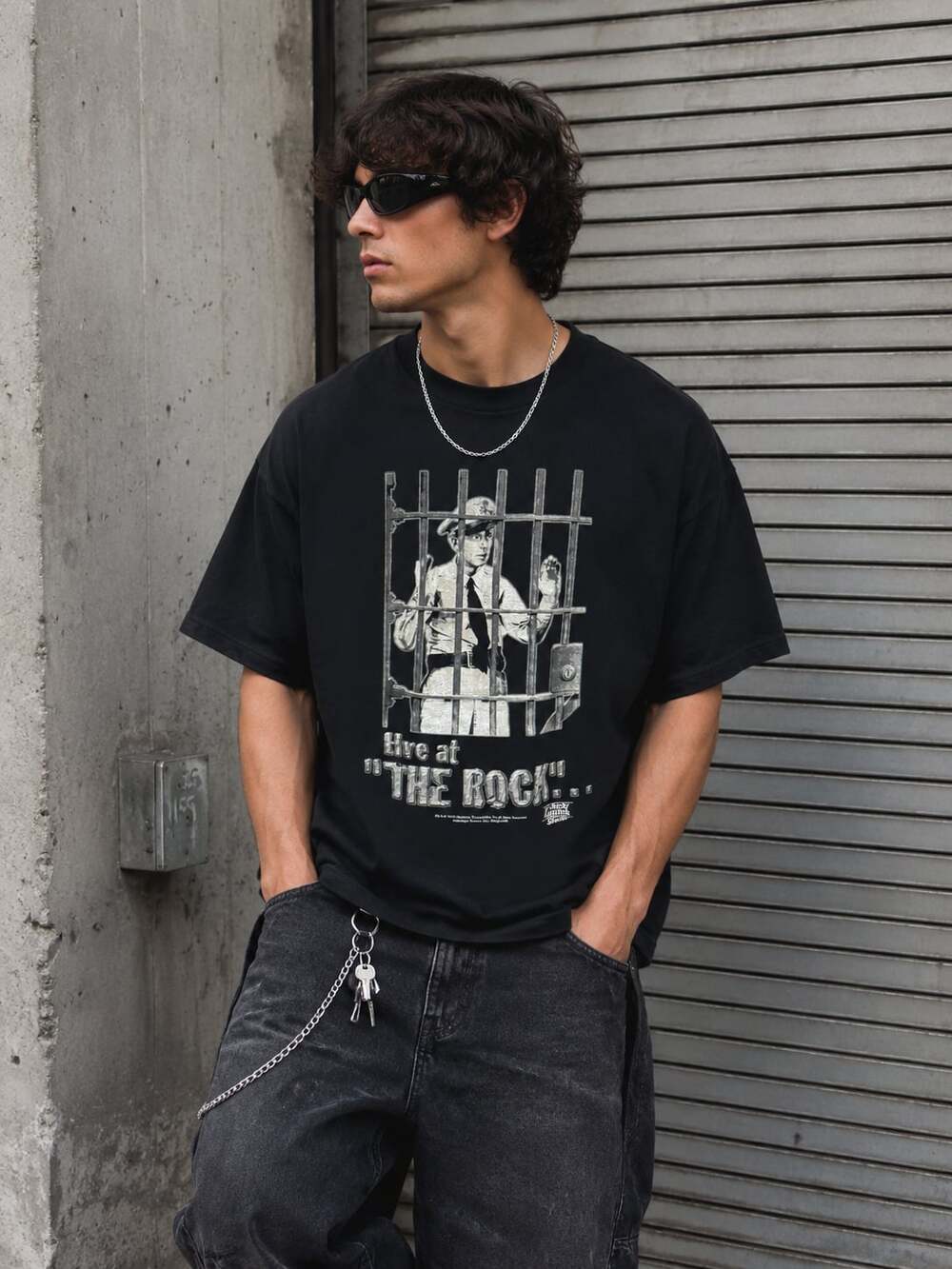 Vintage Andy Griffith Show Live at “The Rock” Graphic T-Shirt XXL Black USA